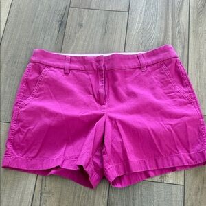 J. Crew Hot Pink Cotton Bermuda Shorts